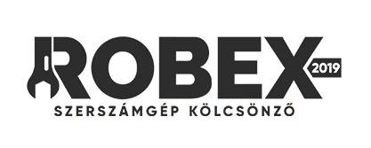 ROBEX szerszámgép kölcsönző logó – gépkölcsönzés építkezéshez és felújításhoz
